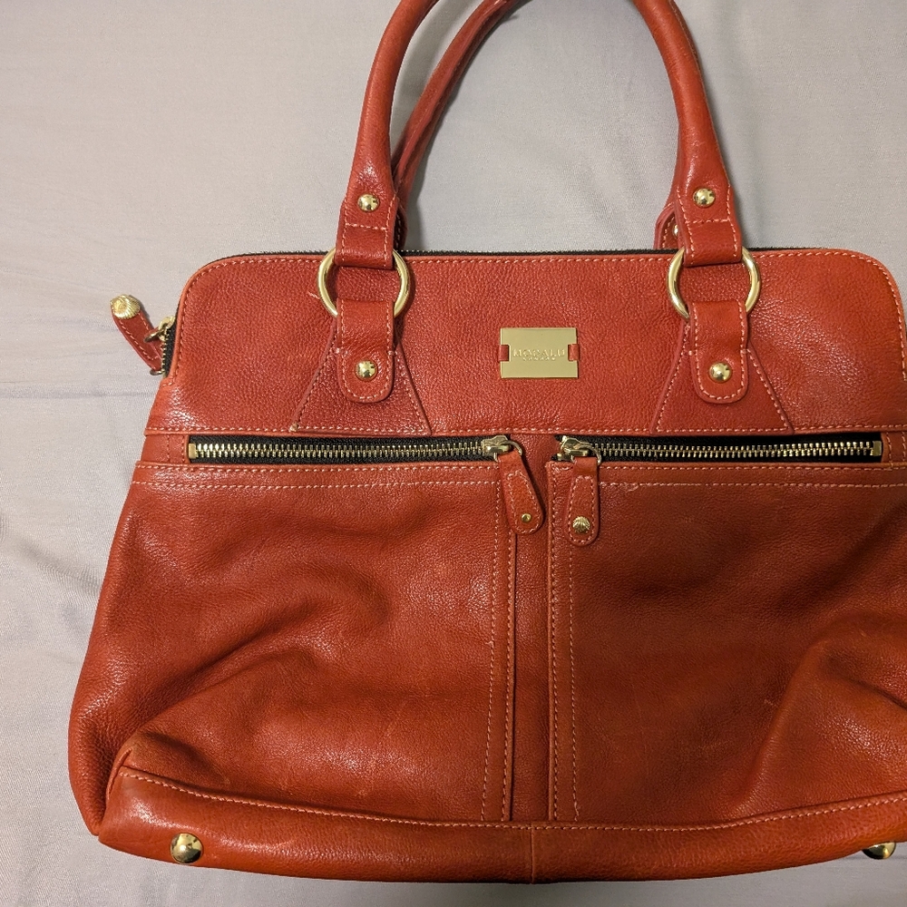 Modalu Pippa Satchel Bag Brick Red